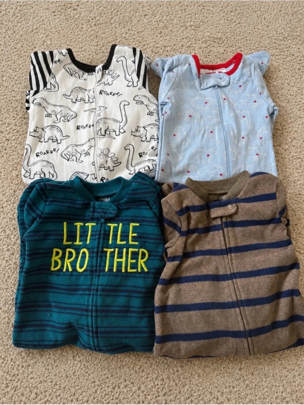 Baby Boy Sleeper Bundle 3/6M